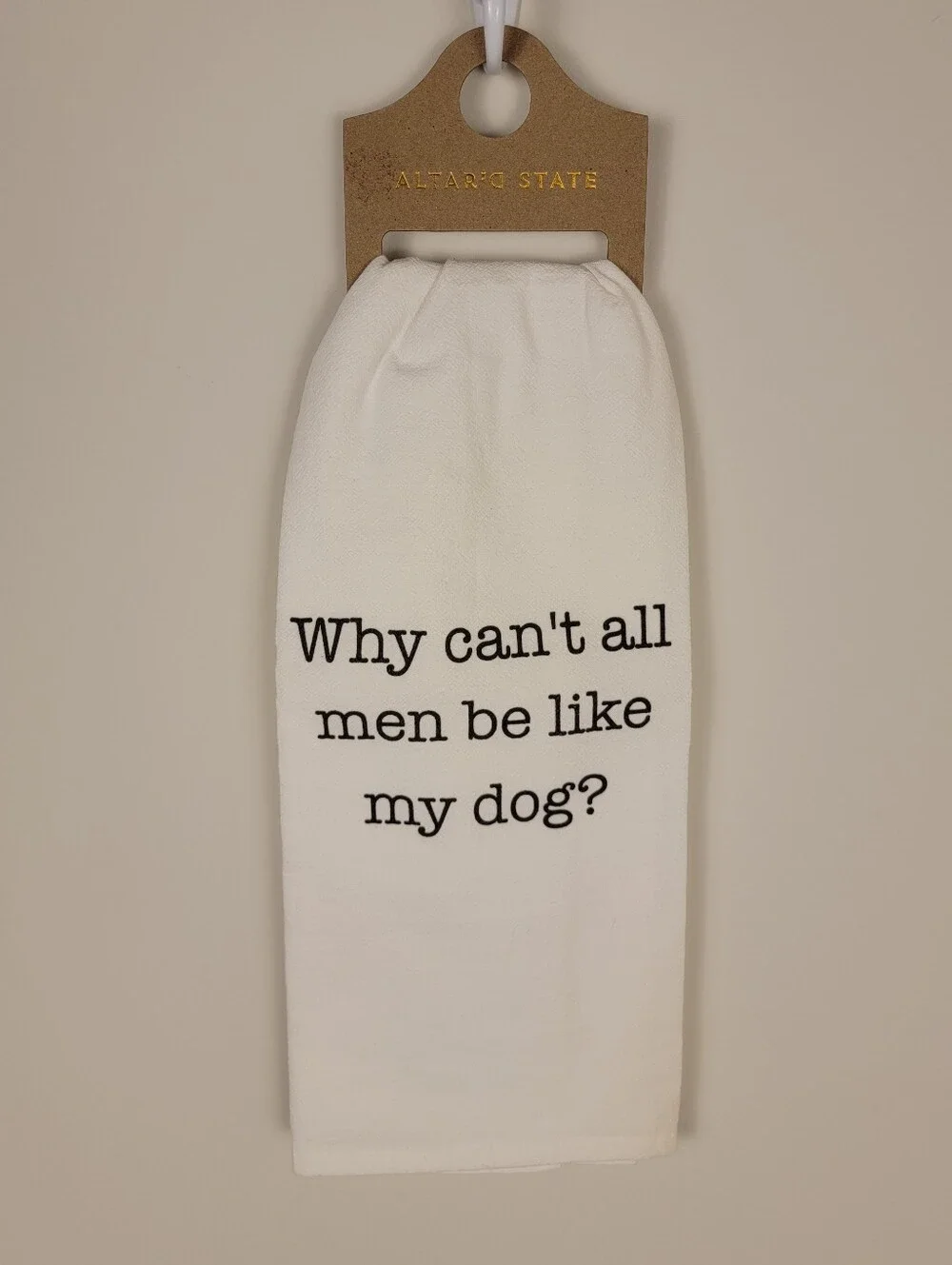 NWT Altar’d State Funny Dog Lover Kitchen Dish Towel